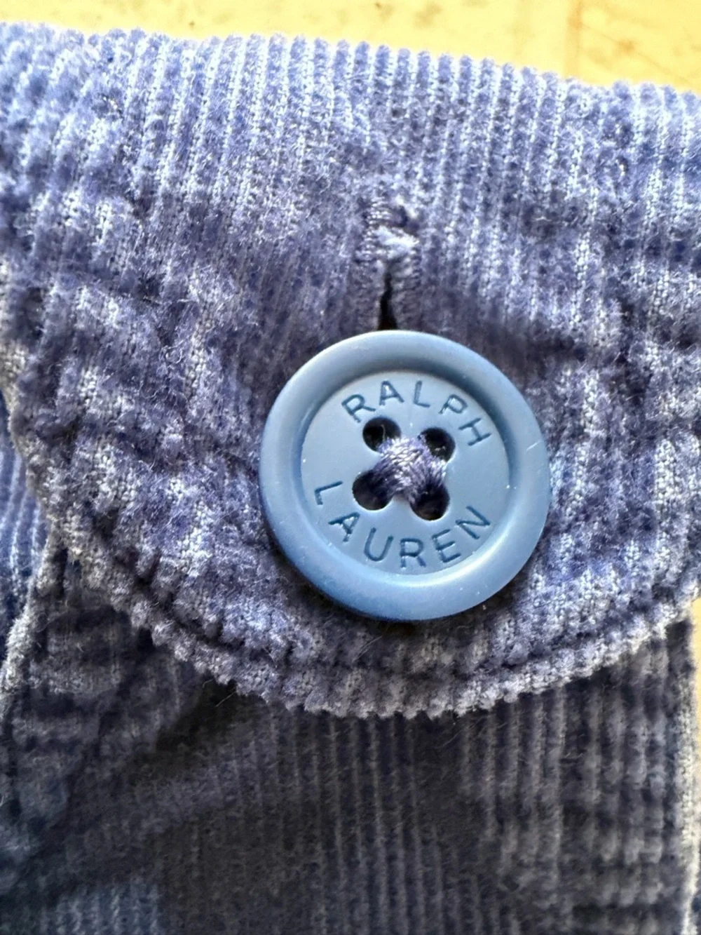Ralph Lauren Blue Corduroy Pinafore Jumper Dress 6 6X